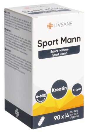 LIVSANE Sport Mann Kaps                Glas 90 Stk