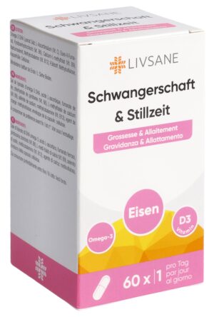LIVSANE Schwangerschaft&Stillzeit Kaps Glas 60 Stk