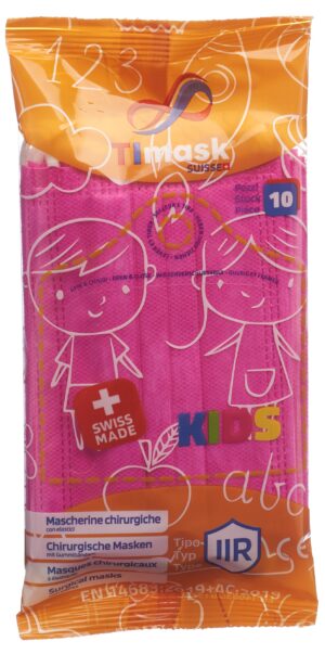 TIMASK Einweg-Medizinmas Typ IIR KIDS fuchs 10 Stk