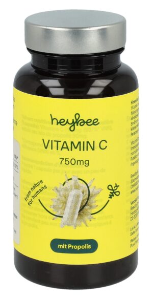 HEYBEE Vitamin C 750mg + Propolis Kaps   Ds 60 Stk