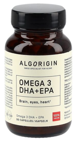 ALGORIGIN Omega 3 DHA+EPA Kaps       Glasfl 50 Stk
