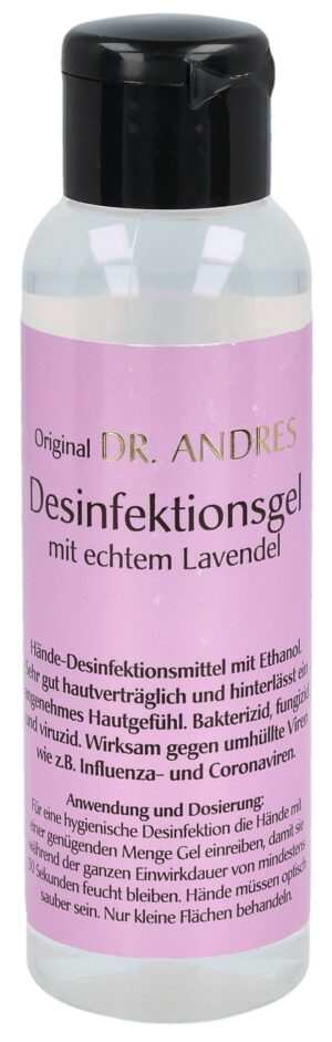 ANDRES Desinfektionsgel Lavendel Fl 100 ml