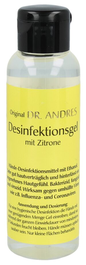 ANDRES Desinfektionsgel Zitrone Fl 100 ml