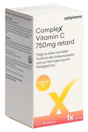 COMPLEX Vitamin C retard Tabl 750 mg     Ds 90 Stk
