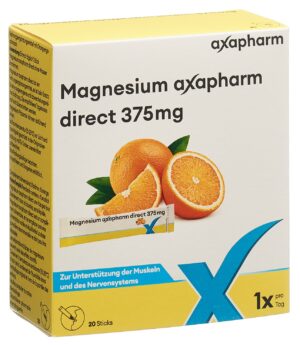 MAGNESIUM AXAPHARM direct Sticks 375 mg     20 Stk
