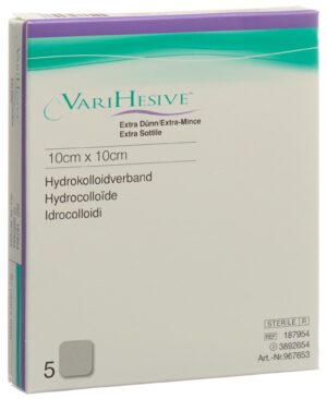 VARIHESIVE Verband 10x10cm extra dünn        5 Stk