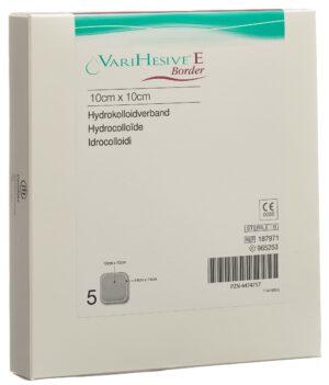 VARIHESIVE E Border Verband 10x10/14x14cm    5 Stk
