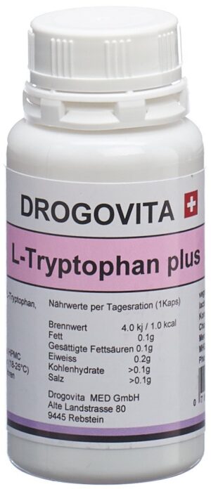 DROGOVITA L-Tryptophan plus Kaps Ds 50 Stk