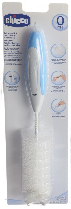 CHICCO Flaschenbürsten Set 3in1