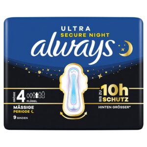 ALWAYS Ultra Binde Gr4 Secure Night Flü      9 Stk