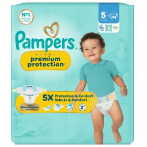 PAMPERS Prem Prot NB Gr5 11-16kg Juni Sparp 34 Stk