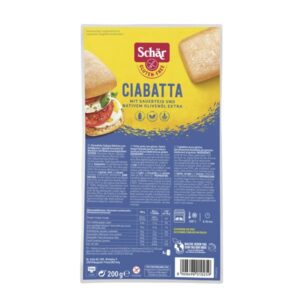 SCHAR Ciabatta Aufbackbrötchen glutenfrei   4 50 g