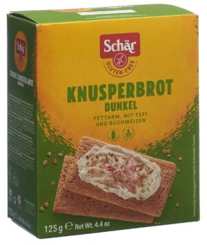 SCHAR Knusperbrot dunkel glutenfrei          125 g