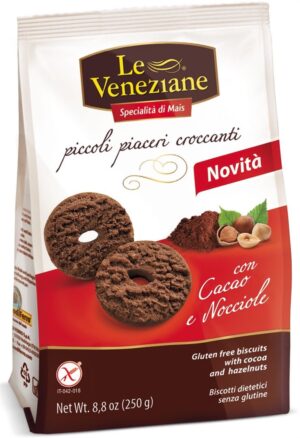 LE VENEZIANE Biscuits Kakao Haselnu glutenfr 250 g
