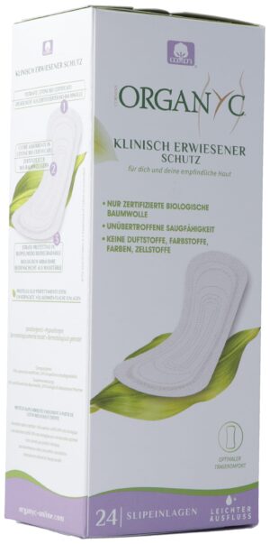 ORGANYC Slipeinlagen extra dünn light flow  24 Stk