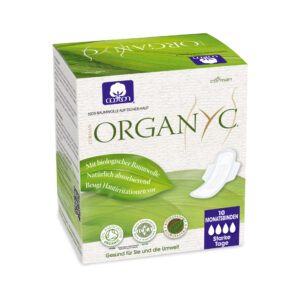 ORGANYC Monatsbinden mit Flügel High Flow   10 Stk