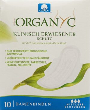 ORGANYC Monatsbinden mit Flügel Mode Flow   10 Stk