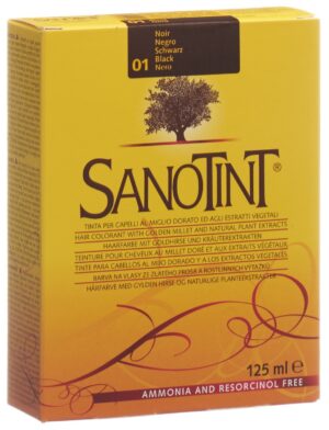 SANOTINT Haarfarbe 01 schwarz