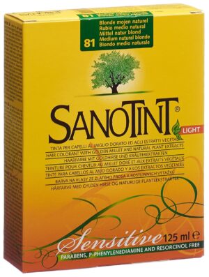 SANOTINT Sensitive Haarfarbe 81 mittel naturblond