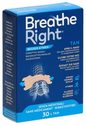 BREATHE RIGHT Nasenpflaster TAN L           30 Stk