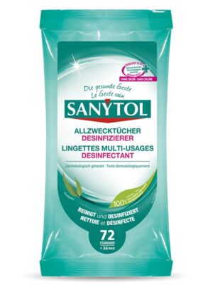SANYTOL Allzwecktücher Desinfizierer Btl 72 Stk