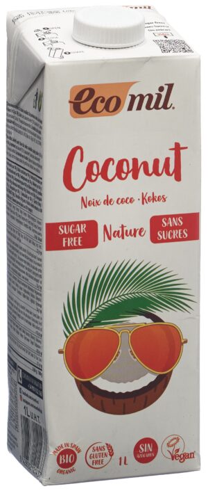 ECOMIL Kokosgetränk ohne Zucker               1 lt