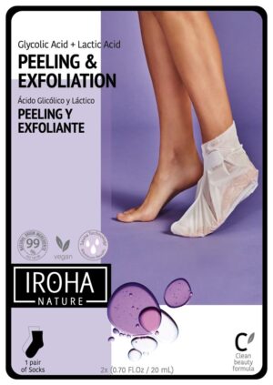 IROHA Exfoliating Foot Socks Lav