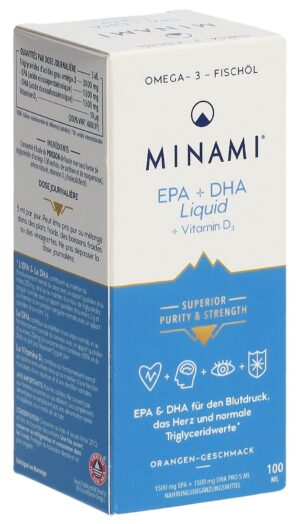 MINAMI EPA+DHA Liquid                Glasfl 100 ml