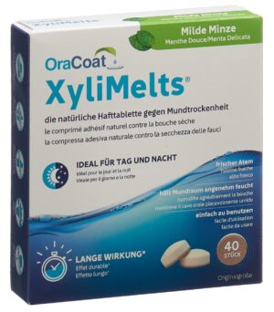 XYLIMELTS Hafttabl Mundtrockenheit Minze    40 Stk