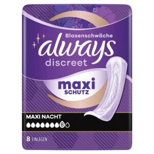 ALWAYS Discreet Inkontinenz Ultimate Nacht n 8 Stk