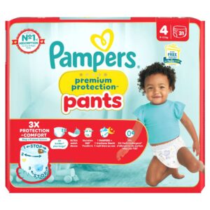 PAMPERS Prem Prot Pan Gr4 9-15kg Maxi Spar  31 Stk