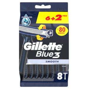 GILLETTE Blue 3 Smooth Einwegrasierer        8 Stk