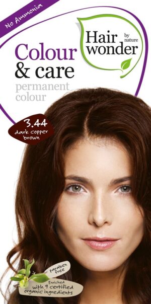 HAIRWONDER Colour & Care 3.44 dunkles kupferbraun