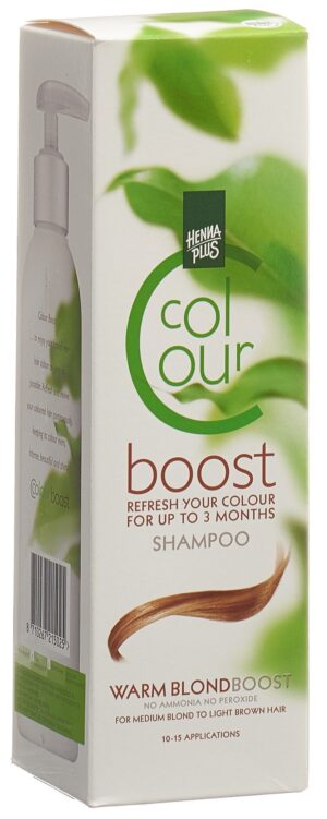 HENNA PLUS Colour Boost Shampoo warm blond 200 ml