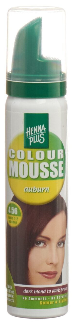 HENNA PLUS Colour Mousse 4.56 auburn         75 ml