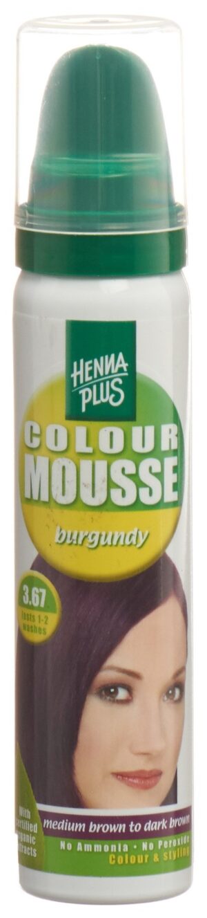 HENNA PLUS Colour Mousse 3.67 burgundy 75 ml