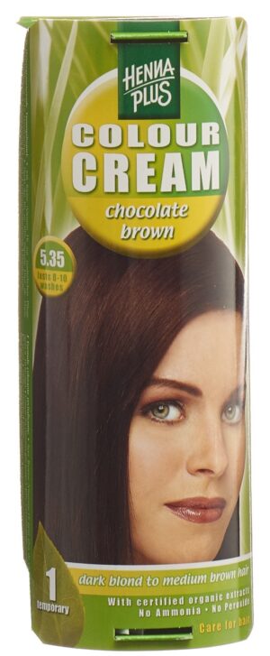 HENNA PLUS Colour Cream 5.35 chocolat braun  60 ml