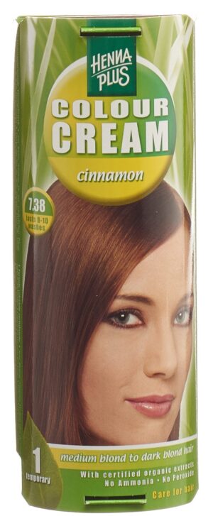 HENNA PLUS Colour Cream 7.38 zimt            60 ml