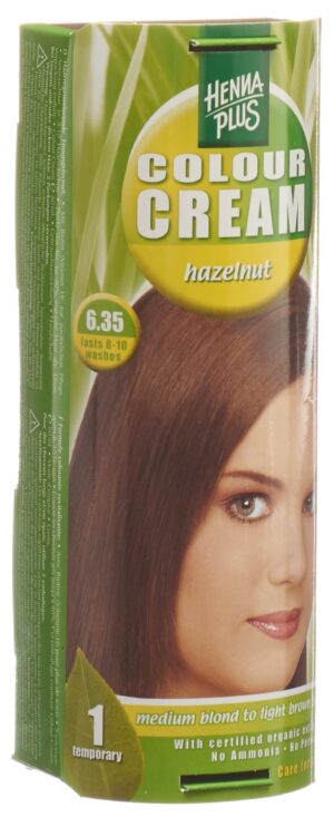 HENNA PLUS Colour Cream 6.35 haselnuss       60 ml
