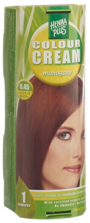 HENNA PLUS Colour Cream 6.45 mahagony        60 ml