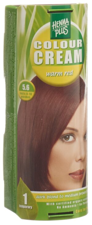 HENNA PLUS Colour Cream 5.6 warm rot         60 ml