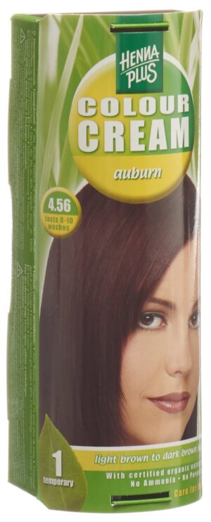 HENNA PLUS Colour Cream 4.56 kastanienbraun  60 ml