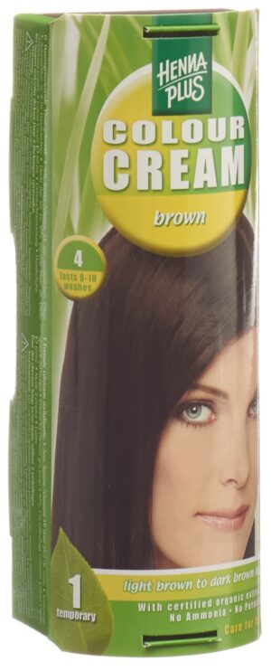 HENNA PLUS Colour Cream 4 braun              60 ml