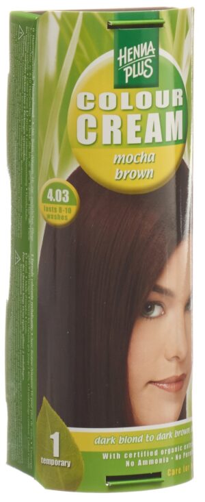 HENNA PLUS Colour Cream 4.03 mocca braun     60 ml