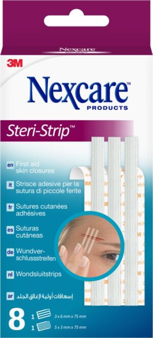 3M NEXCARE Steri Strip weiss 2 Grössen gem   8 Stk