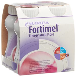 FORTIMEL Multifibre 1.5 kcal Erdbeer   4 Fl 200 ml