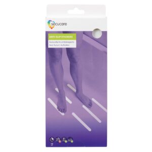 SECUCARE Anti-Slip Stickers 24.5x2.5cm Stre 12 Stk