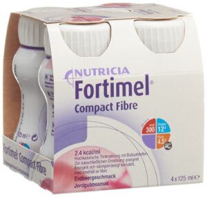 FORTIMEL Compact Fibre Erdbeer         4 Fl 125 ml