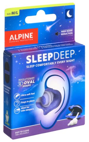 ALPINE Gehörschutzstöpsel SleepDeep         1 Paar