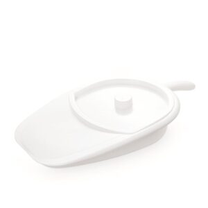 VITILITY Bettpfanne mit Deckel weiss